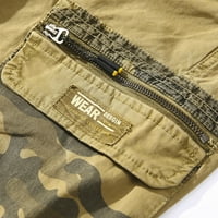 CLLIOS muške kratke hlače opuštene fit multi džepove Hraštači Radne taktičke kratke hlače trčanje kampiranje teretnih kratkih hlača