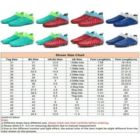 Daeful Kids Fudbalske čizme Čvrsto prizemne nogometne cistere čipke travnjačke cipele Sports Ne kliznite
