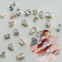 GLITTER BO Ukraji za nokte Glitter Nail Art Cubic cirkonijski sjajni nakit za nokte nakita za žene za