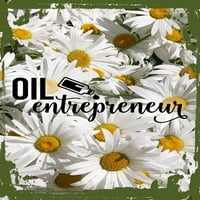 Daisy cvijeće ravna platna zidna umjetnost Ispis ulja Entrepreneer masaža Essential Holistički viseći