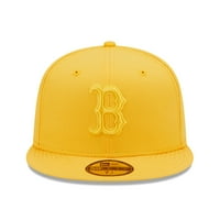 Muški novi Era Gold Boston Red Sol 59Fifty ugrađeni šešir