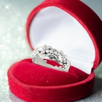 Voss nakit cvijeća oko prstenova žena modni trend puni cvjetni prsten dame nakit dijamantni prstenovi