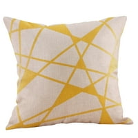 Tking modni senf jastuk Case Žuta geometrijska jesen jesen jastuk pokrivač ukrasni za kućni dekor -