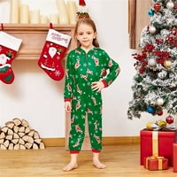 Viworld odgovara porodičnoj pidžami postavlja Božićnu PJ-jevu jelenu kapuljača od tiskane pidžame