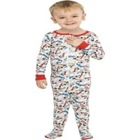 Frosty The Snowman Toddler Bunch Sleeper Footie Pajama White, 5t