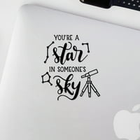 Prozirne naljepnice u vašoj zvijezdi u nekom Sky premium vodootpornim vinilnim naljepnicama za laptop