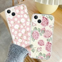 Ružičasti ružin cvijet za iPhone Pro Pro Pro MA Mini XS MA XR 6S Plus SE 5C za Samsung Note Napomena Ultra S S20 + S20ULTRA