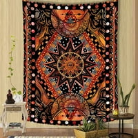 Suncov i mjesec Tapiserija Viseća Indie Hippie Mandala Cool Wall Tapies Estetska tapiserija za spavaću