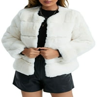 Leuncero dame kaput od kaputa od pune boje jakna od šal pune kaputne kapute dugi rukavi bijeli s