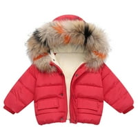 Zimska dječja djeca sa punim bojama kaputi sa zatvaračem drže za toplu jaknu odjeću za 12 mjeseci