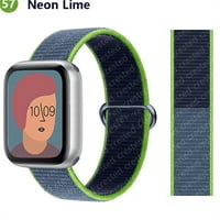 Najlonske sportove za Apple Watch Band za žene muškarci, rastezljivi elastični pleteni zamena ručni
