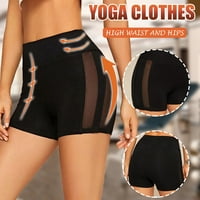 Joga hlače Žene Sportske mreže Stretch Shorts Yoga Shorts Loungewebroward Trgovina Bočne dvostruke joge hlače