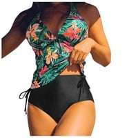 Bluouson Tankini kupaći kostimi za žene labave fit cvjetni ispisali su dva kupaća odijela
