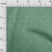 Onuone pamučna kambrska prašnjava teal zelena tkanina polka točka haljina materijala materijala od tkanine