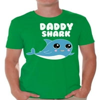Awkward Styles Daddy Shark majica za morsku porodicu Muška majica Porodične brake za odmor Podudaranje