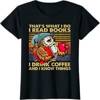 Smiješna sova To što radim čitati knjige koje pijem majicu kafe