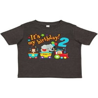 Inktastic je moj rođendanski vlak 2. rođendanski poklon dječaka malih majica ili majica mališana