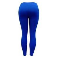 Jjayotai Plus Veličina Žene Hlače Čišćenje Žene Trenirajte džepne tajice Fitness Sportski trčanje Yoga Atletski hlače Flash Picks plave