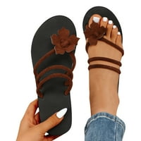 Žene Flip flops cvjetne sandale modne papuče ravne otvorene papuče za nožni prste ljetne casual modne