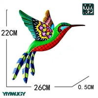 Veecome viseći hummingbird ukrase ručno izrađene šarene ptice zidni umjetnički dekor za dnevni boravak balkon