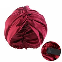 Ociviesr ženske imitacija svilene dvostruki sloj spavaći šešir upleteni šešir za glavu šešir HAPEUP