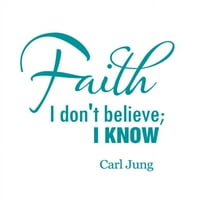 Vjera ne vjerujem, znam. - Carl Jung - mali - Azul