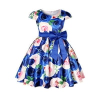 B91XZ maturalne haljine za djevojke za djevojke s devojkama Ljetne djevojke novo kratkih rukava suknja