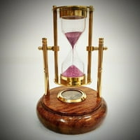 Mesingani sat vremena pijesak starinski pijesak stakleni sat Sat Vintage poklon Kompas