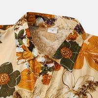 Muški casual havajske majice Brzo suho dugme dolje kratki rukav za muškarce Ljetne casual pamučne majice