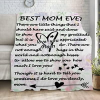Najbolji rođendanski pokloni za mamu, premium poklon za majčin dan od kćeri sina, meka Flannel bacaj