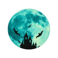 Fluorescentni sjaj od prijenosnog zabave u vešticama tamnog mjeseca naljepnica za Halloween naljepnice