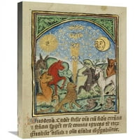 Globalna galerija u. Dvanaesti znak prije prvog prosudbe Art Print - nepoznato 12. stoljeće Engleski