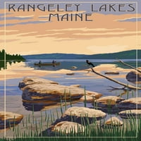 Rangeley jezera, Maine, Sunrise Sunrise Sunrise