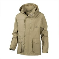 Kaputi za jakne za muškarce, Aieott Plus size zimski muški kaputi, s kapuljačnim vjetrovima, muški odijelo