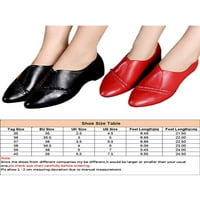 Ženska ležerna obuća na loafer udobnosti Loaferi Žene Niske potpetice Modne cipele Dame Classic Red