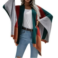 Tagold Fall odjeća za žene zimski kardigan kaputi, ženska modna šala boja koja odgovara labavim vrhovima