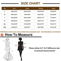 Haljine za žene plus veličine ženski V-izrez za uklanjanje lakta-duljina srednjeg duljina od punog labavog