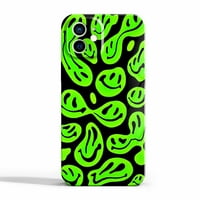 Green Smile FACE CASE kompatibilan sa iPhone 12, estetskim umjetničkim dizajnom Zaštitna futrola