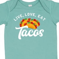 Inktastična live love tacos h poklon dječji dječak ili dječji bodysuit