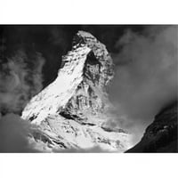 Posteranzi Sal Mountain Peak prekriven snijegom Matterhorn Švicarski poster Print - In