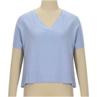 Ženske bluze i vrhovi Dressy ženska moderna majica s kratkim rukavima ljetni majica kratkih rukava Ležerne