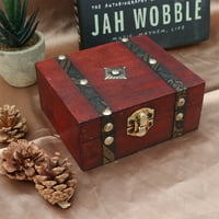 Rosarivae arhaistički stil kutije za skladištenje dvostrukih remena male drvene kutije za školsku stolnu stolu ladicu za dnevnu sobu Vrt