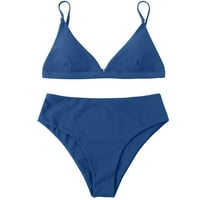 RBAOFUJIE kupaći kostim za žene za žene Bandeau podstavljeni push up kupaći kostim kupaći kostimi kupaći