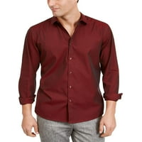 Međunarodni pojmovi Muška pinstripe košulja crvene veličine Male