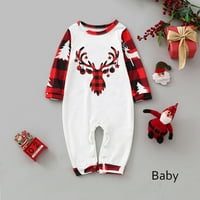 Coopserbil setovi Toddler Christmas Pajamas Ispis Unse Organski pamuk Baby Božićne pidžame