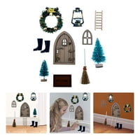 Božićni ukrasi Stolni pribor Minijaturni set DIY ukras ukrasi dekor