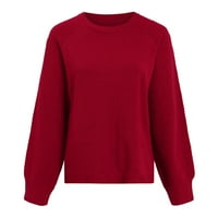 Dukseri za ženske ležerne modne labave turtleneck pulover čiste boje sa raznim džemperima