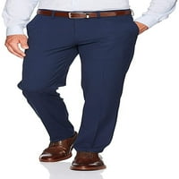 Adam Baker Igle Stitch muške pantalone s ravnim prednjim rukama - tamno plava - 30x30