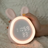 Tureclos budilica sa noćnim svjetlom punjivim ujutro za spavanje Digitalni prikaz ukras životinja Bedside