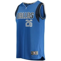 Muški fanatici brendirani Spencer Dinwiddie Blue Dallas Mavericks Fast Break Replica dres - Icon Edition
